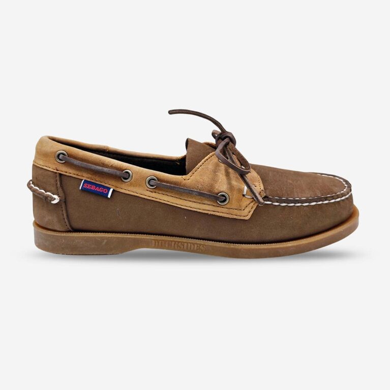 Sebago Portland Rookies Brown Tan Gum Shoes available at LRS Online- Side Front View
