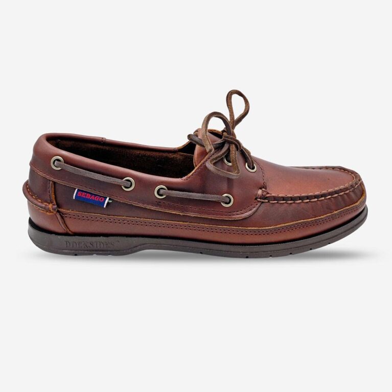 Sebago Schooner Brown Gum Shoes available at LRS Online- Side Front View
