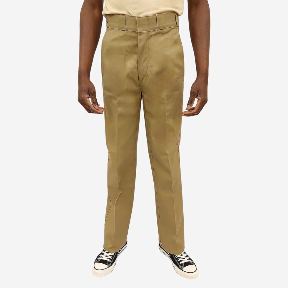 Front view of Dickies 847 trousers in Khaki Colour