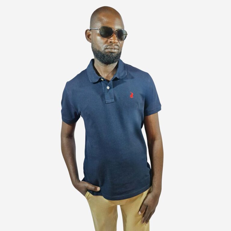 Polo Pique Short Sleeve Golfer Navy