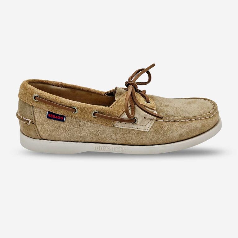 Sebago Rossisland JIB Shadow Beige Tones Shoes available at LRS Online- Side Front View