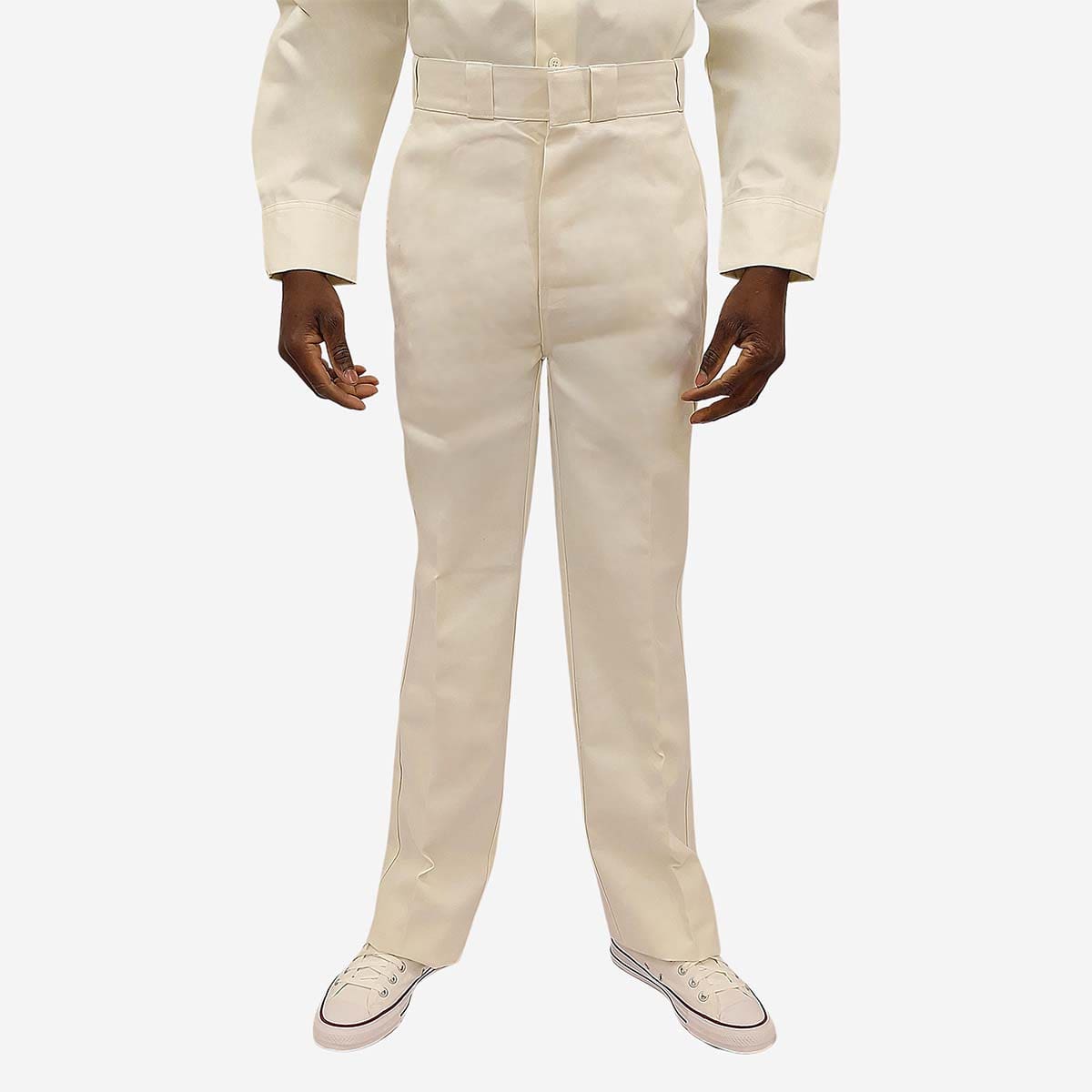 White Dickies Trousers – Bone 847 Edition | LRS Online