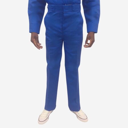 Front view of Dickies 847 trousers in Turkish Sea Colour