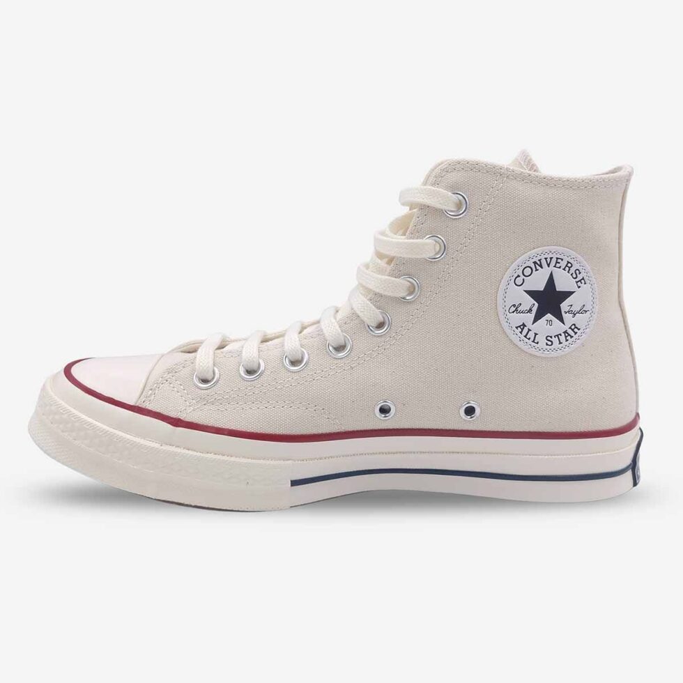Inner side of Converse Chuck 70 White Boots in Parchment colour.