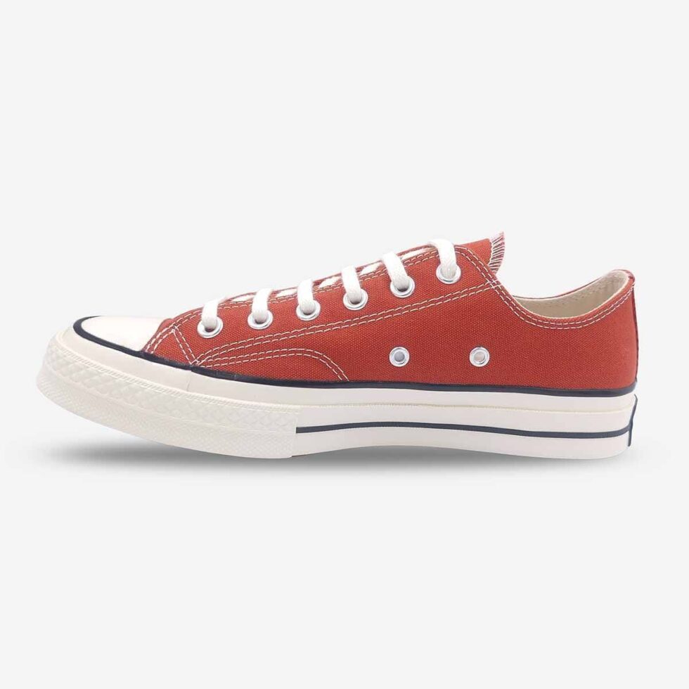 Inner side of Converse Chuck 70 Low Red sneakers.