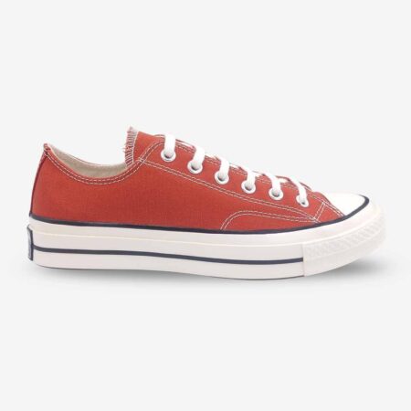 Side view of Converse Chuck 70 Low Red sneakers.