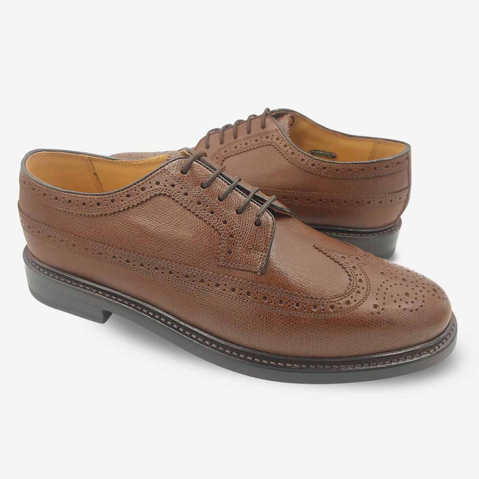 Mirrored pair of Florsheim Imperial Kenmoor Tan Cashmere Shoes in tan.