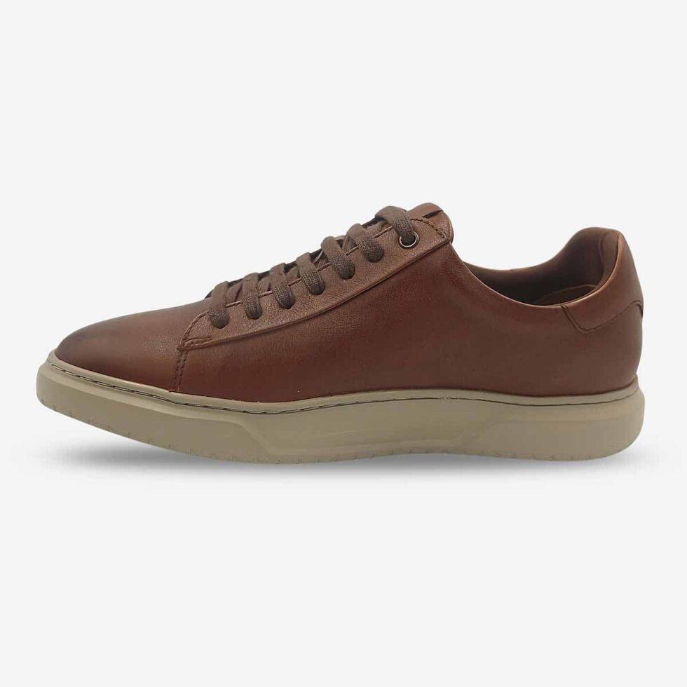 Inner side of Florsheim Premier Sneakers in Cognac Brown Colour.
