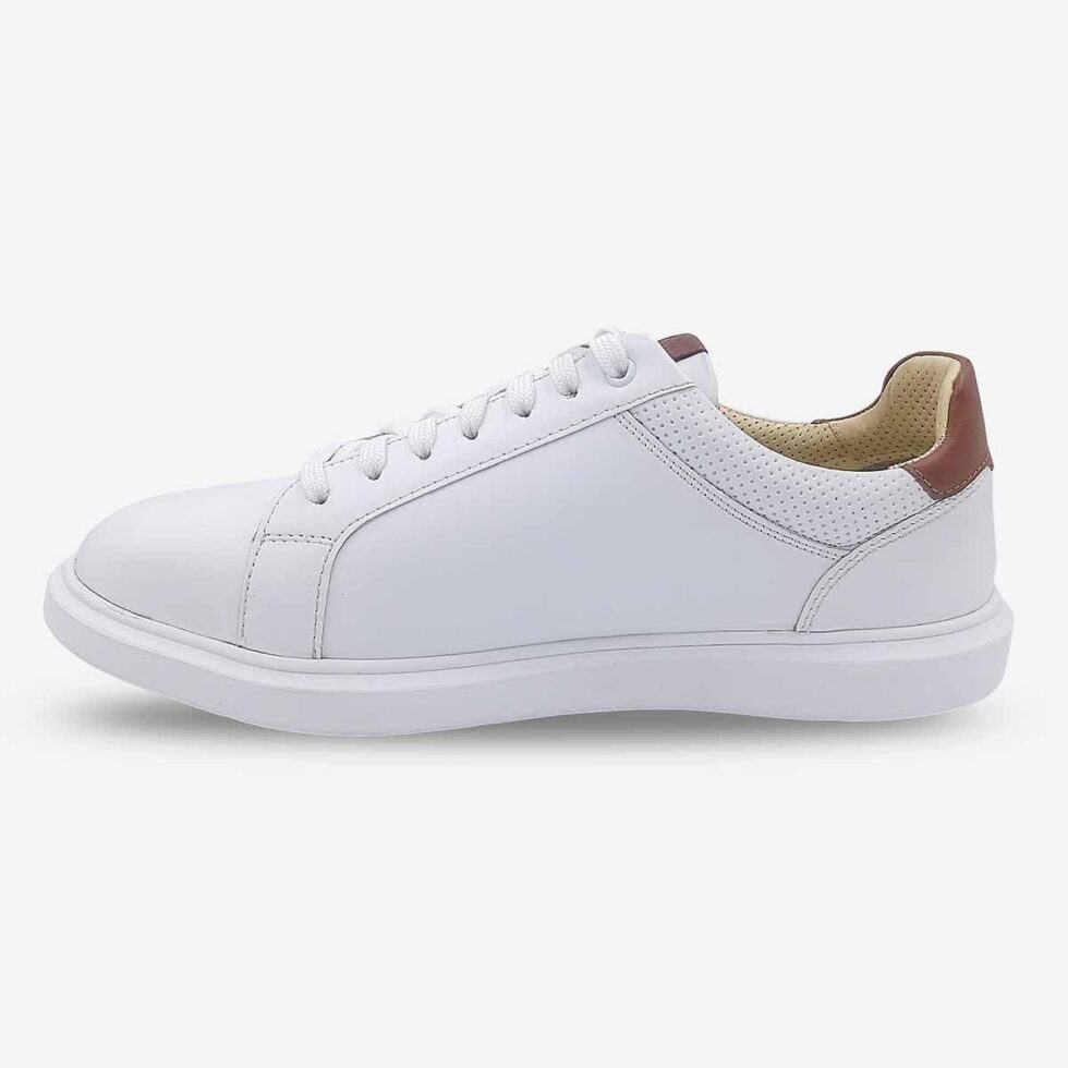 Inner side of Florsheim Social White Sneakers.
