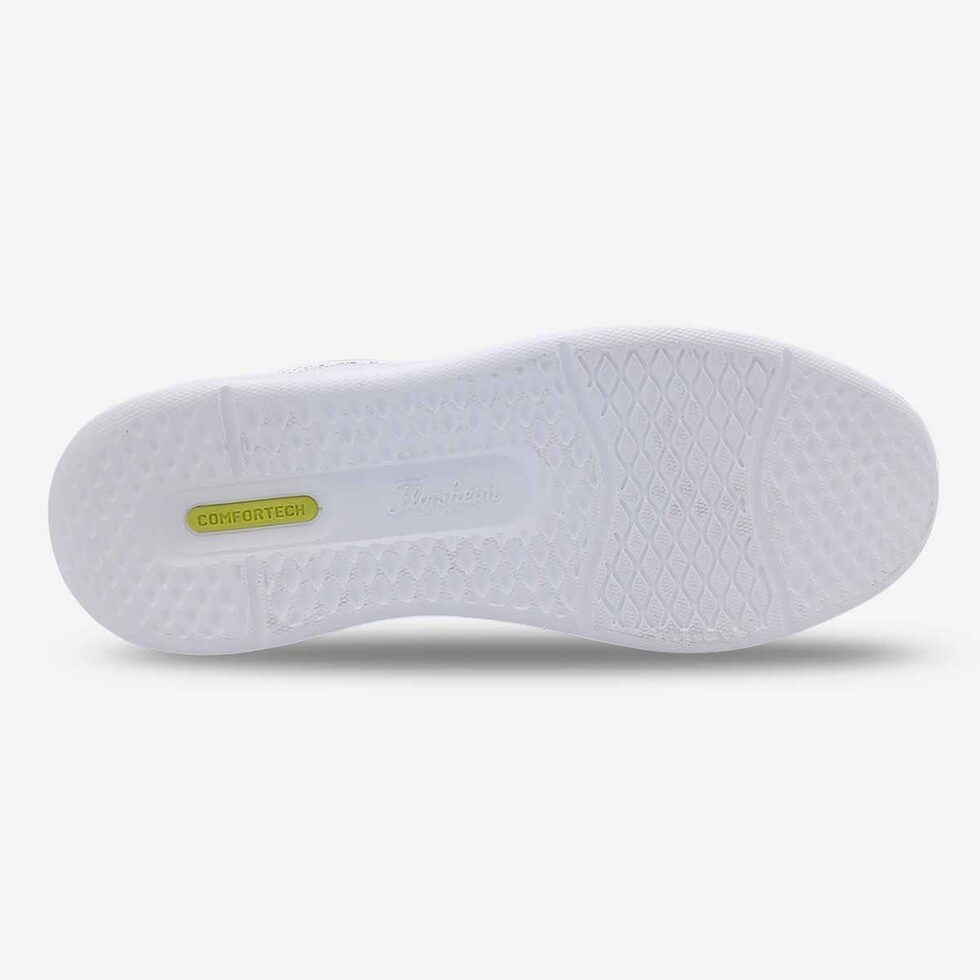 Sole view of Florsheim Social Sneakers in White colour.