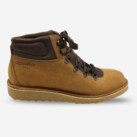 Grasshopper Andrew Sandiego dark brown boot side front view high cut